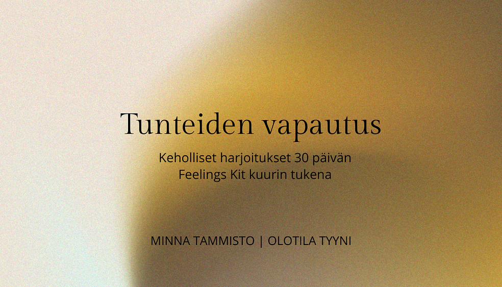 Tunteiden vapautus by InJoy team